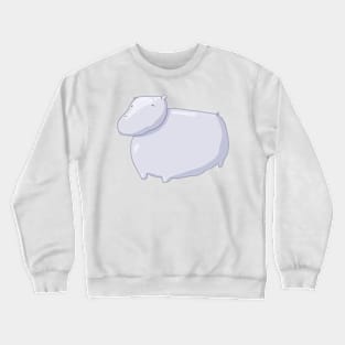 green hippo Crewneck Sweatshirt